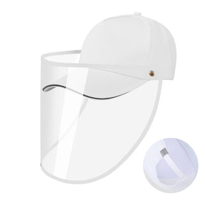 Adjustable Snapback Cap with Removable Protective Face Shield